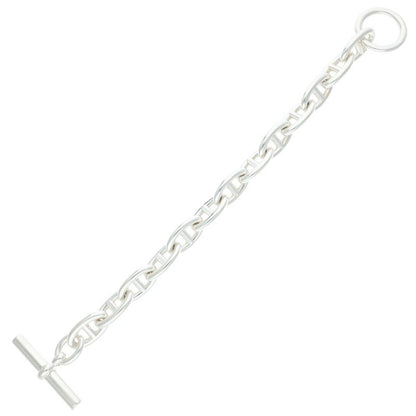 HERMES Chaine d'Ancre GM 925 Silver Bracelet Size 13LINK