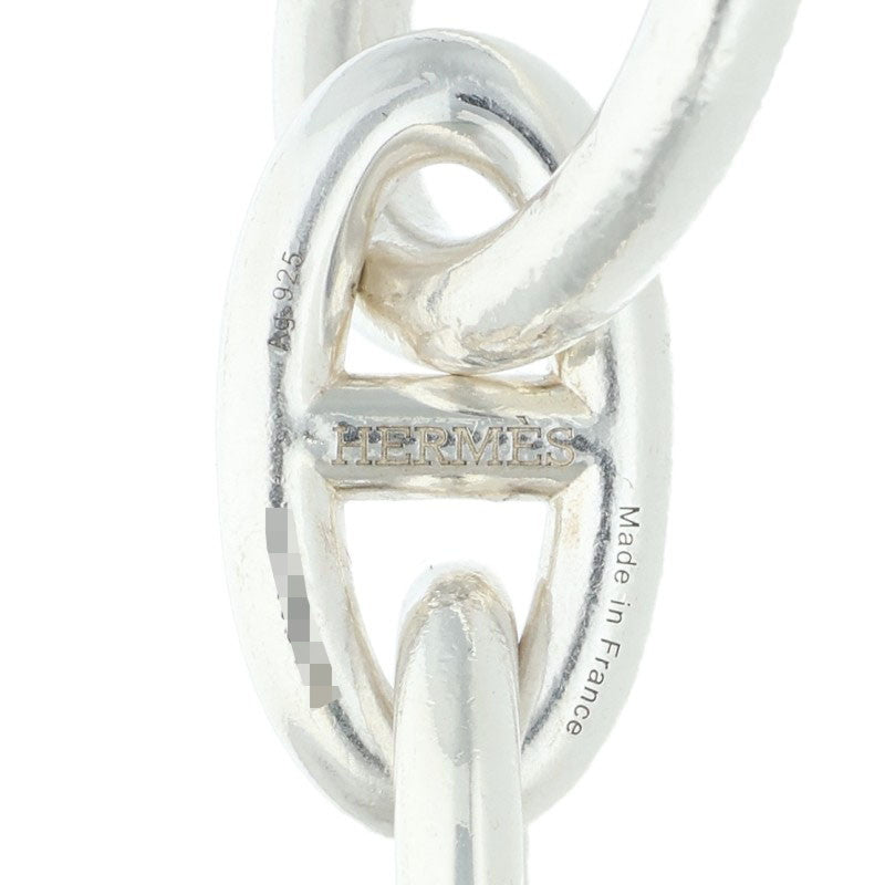 HERMES Chaine d'Ancre GM 925 Silver Bracelet Size 13LINK