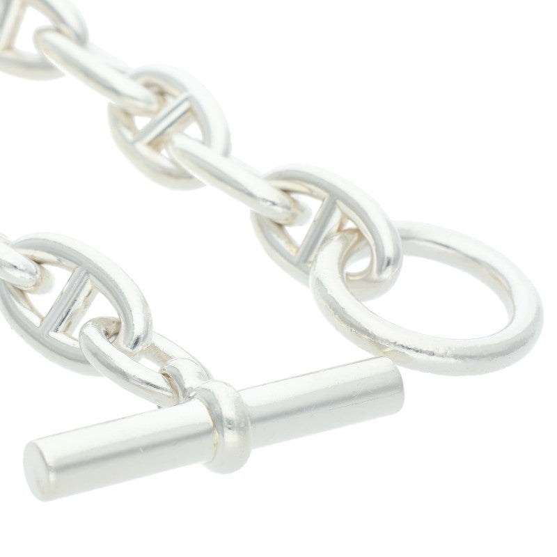 HERMES Chaine d'Ancre GM 925 Silver Bracelet Size 13LINK