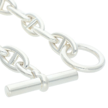HERMES Chaine d'Ancre GM 925 Silver Bracelet Size 13LINK