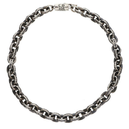 Chrome Hearts Paper Chain Silver Bracelet Size 8 Inch