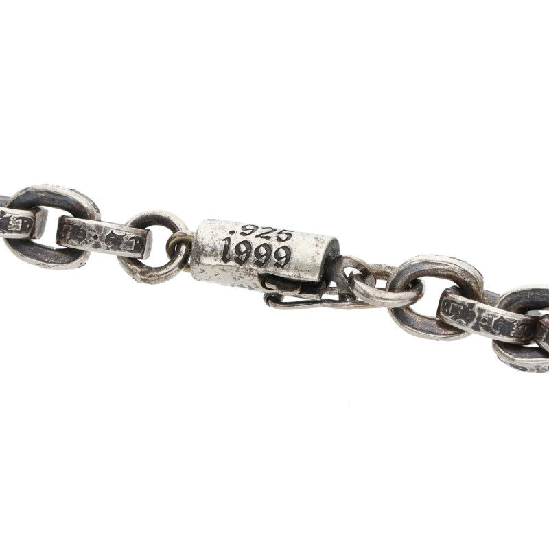Chrome Hearts Paper Chain Silver Bracelet Size 8 Inch