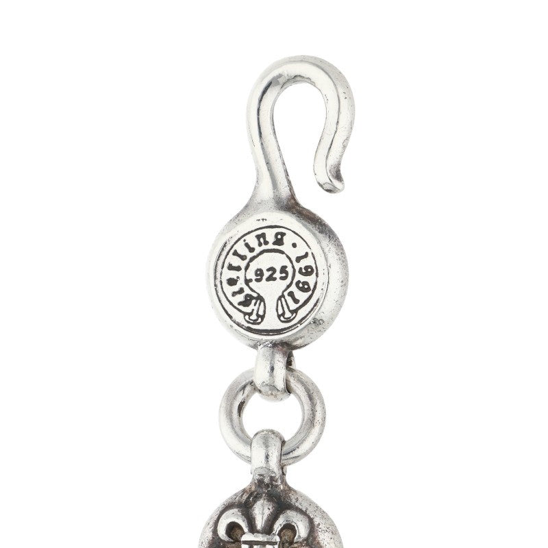 Chrome Hearts #2BS Fleur Ball Silver Bracelet