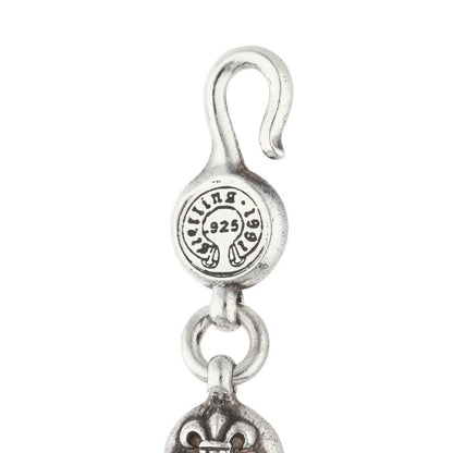 Chrome Hearts #2BS Fleur Ball Silver Bracelet