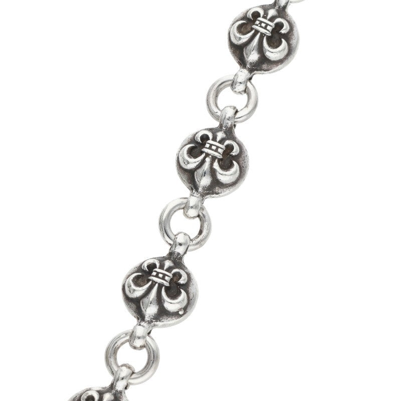 Chrome Hearts #2BS Fleur Ball Silver Bracelet