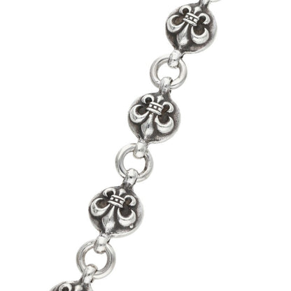 Chrome Hearts #2BS Fleur Ball Silver Bracelet