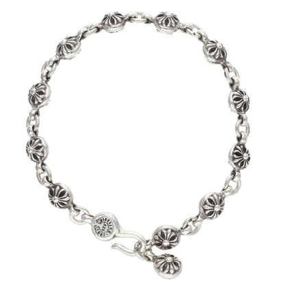 Chrome Hearts #1 Old Cross Ball Silver Bracelet