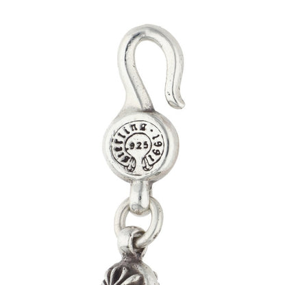Chrome Hearts #1 Old Cross Ball Silver Bracelet