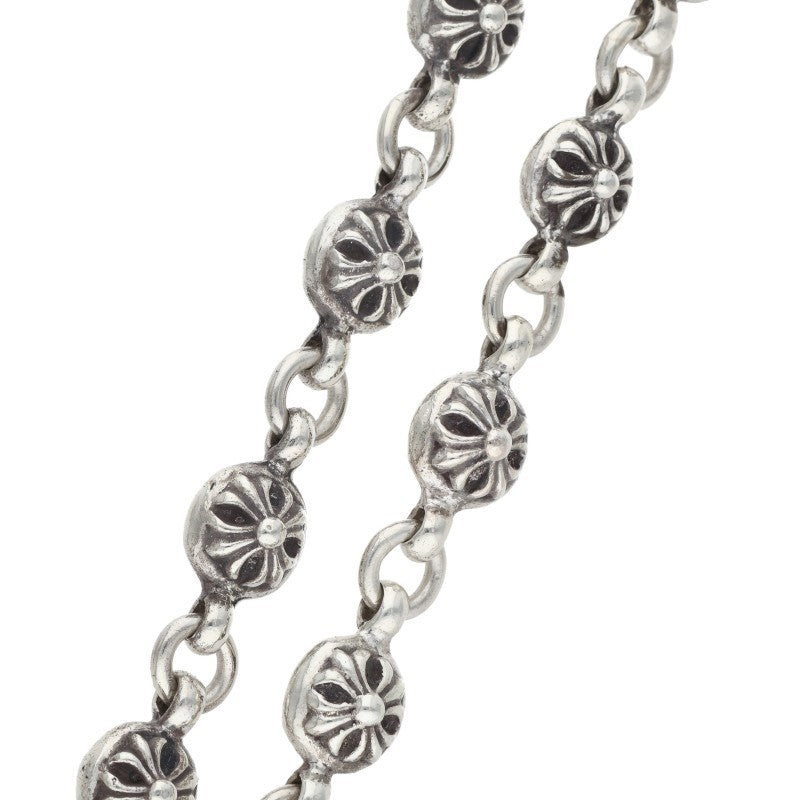 Chrome Hearts #1 Old Cross Ball Silver Bracelet