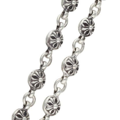 Chrome Hearts #1 Old Cross Ball Silver Bracelet