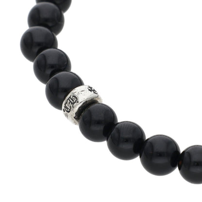 Chrome Hearts 6mm Stack Dagger Black/Silver Bead Bracelet