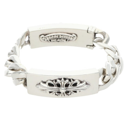 Chrome Hearts Double ID Floral Dagger Silver Bracelet