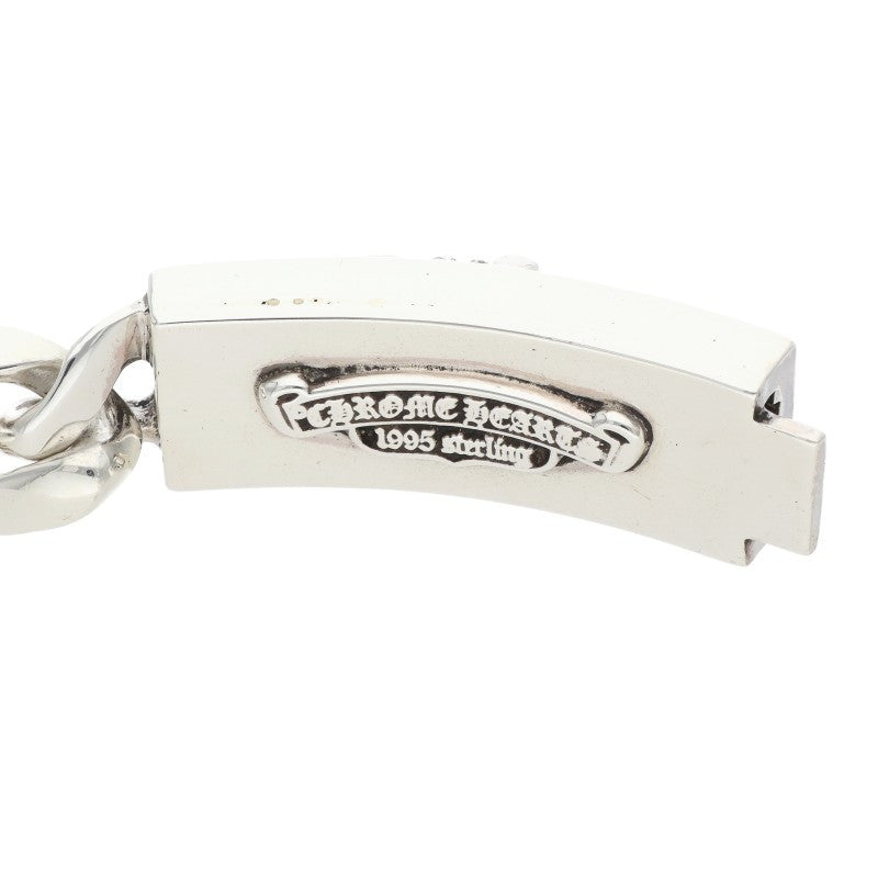 Chrome Hearts Double ID Floral Dagger Silver Bracelet