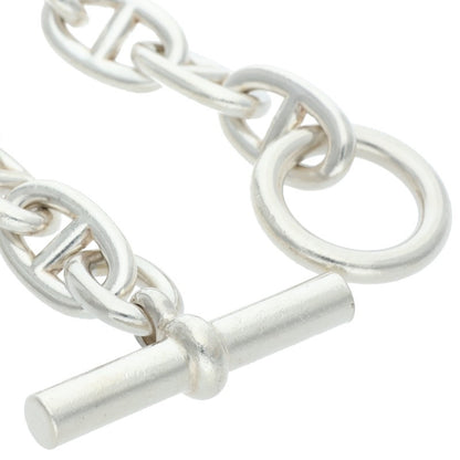 HERMES Chaine d'Ancre TGM Silver Bracelet Size 12LINK
