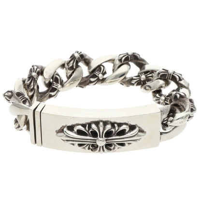 Chrome Hearts ID Floral CRS Silver Bracelet Size 11LINK