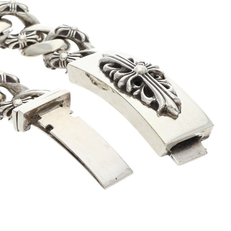 Chrome Hearts ID Floral CRS Silver Bracelet Size 11LINK