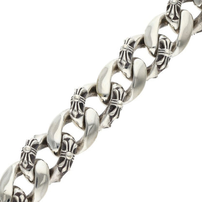 Chrome Hearts ID Floral CRS Silver Bracelet Size 11LINK