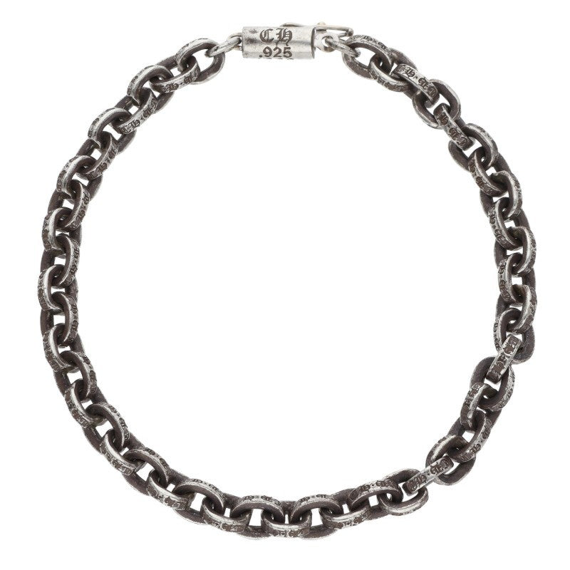 Chrome Hearts PAPER CHAIN Silver Bracelet Size 7 Inch