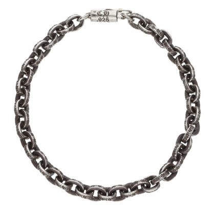 Chrome Hearts PAPER CHAIN Silver Bracelet Size 7 Inch