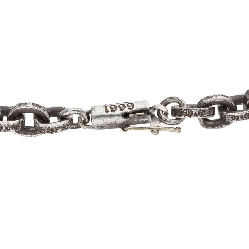 Chrome Hearts PAPER CHAIN Silver Bracelet Size 7 Inch
