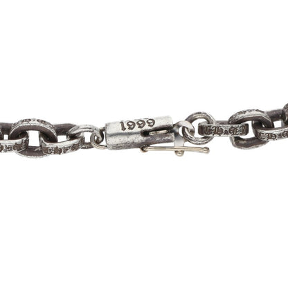 Chrome Hearts PAPER CHAIN Silver Bracelet Size 7 Inch