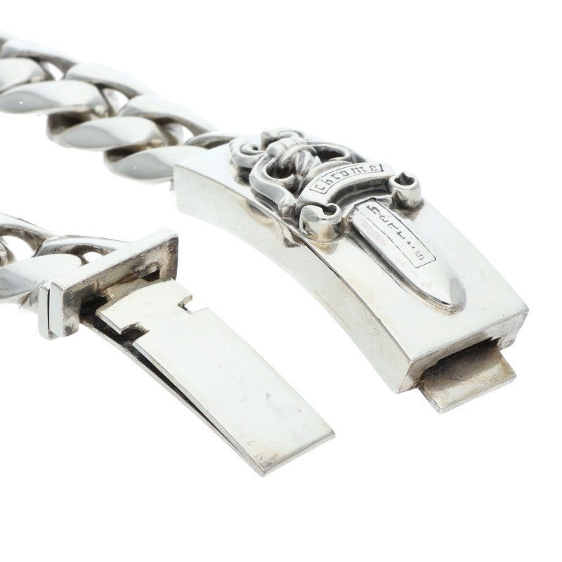 Chrome Hearts ID DAGGER Classic Silver Bracelet Size 13LINK