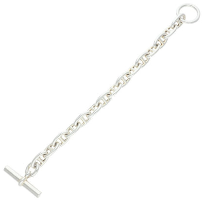 HERMES Chaine d'Ancre MM Bracelet 925 Silver Size 15LINK