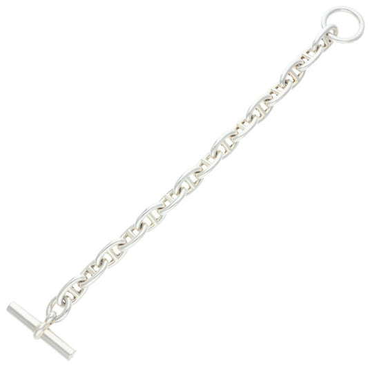 HERMES Chaine d'Ancre MM Bracelet 925 Silver Size 15LINK