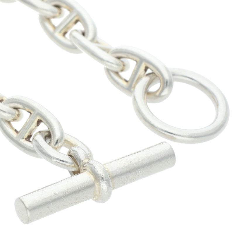 HERMES Chaine d'Ancre MM Bracelet 925 Silver Size 15LINK