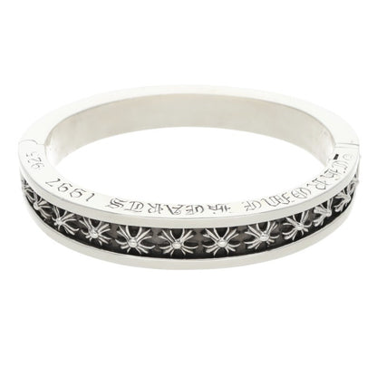 Chrome Hearts NARROW V CH PLUS Band Silver Bracelet