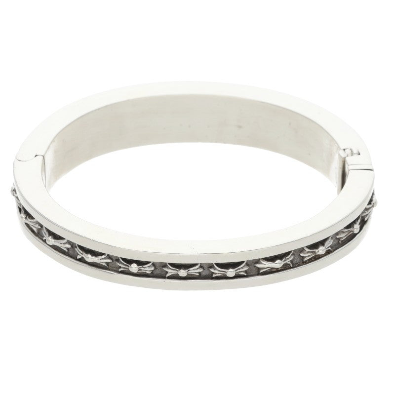 Chrome Hearts NARROW V CH PLUS Band Silver Bracelet