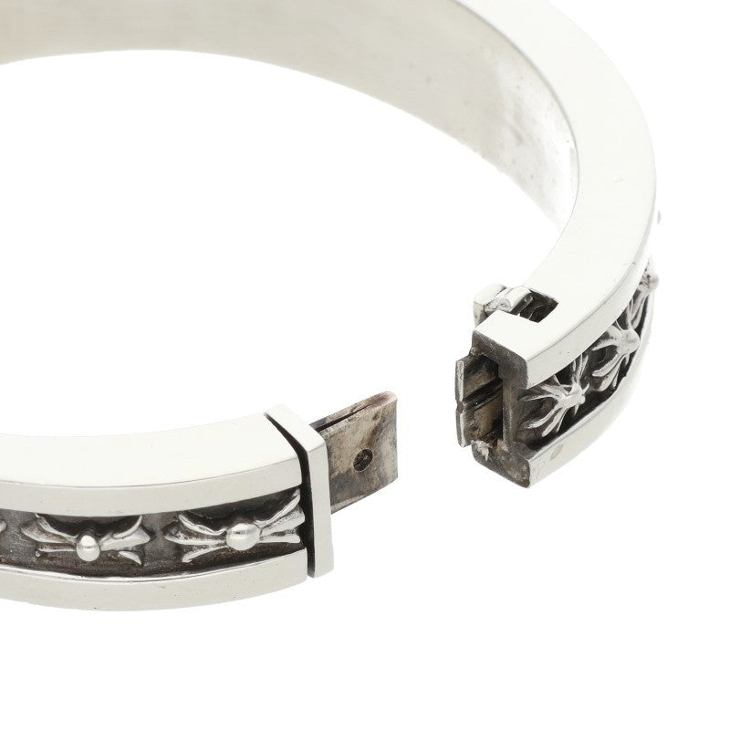 Chrome Hearts NARROW V CH PLUS Band Silver Bracelet