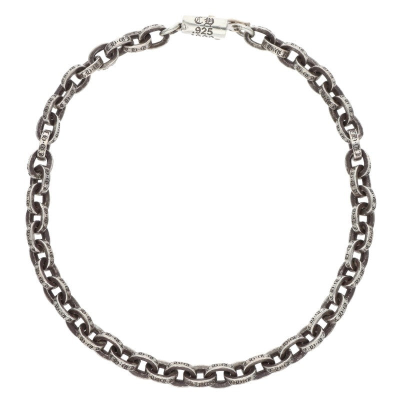 Chrome Hearts PAPER CHAIN Silver Bracelet Size 8 Inch