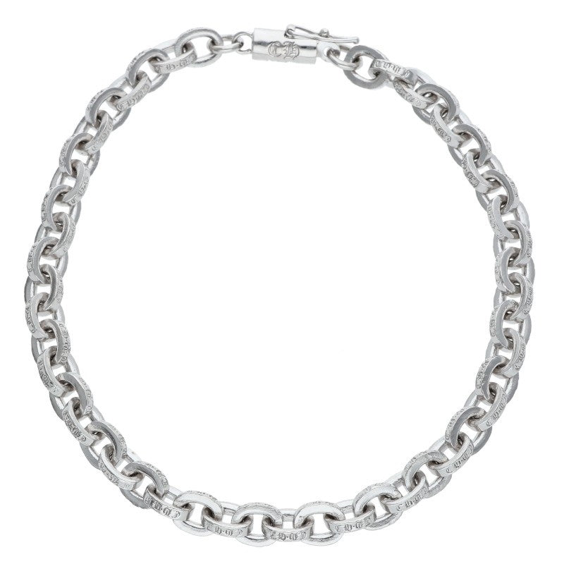 Chrome Hearts 18K White Gold Chain Bracelet Size 7.5INCH