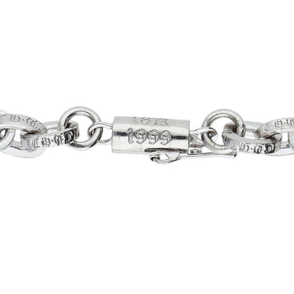 Chrome Hearts 18K White Gold Chain Bracelet Size 7.5INCH