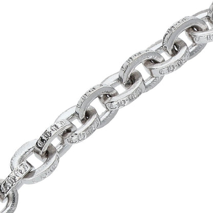Chrome Hearts 18K White Gold Chain Bracelet Size 7.5INCH