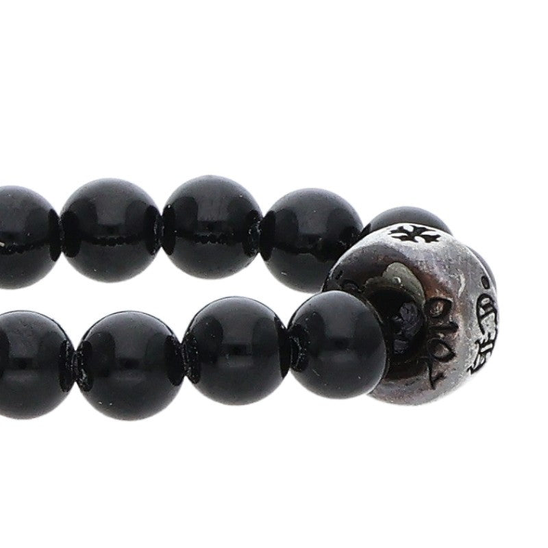 Chrome Hearts 4mm Black Tourmaline Bead Bracelet