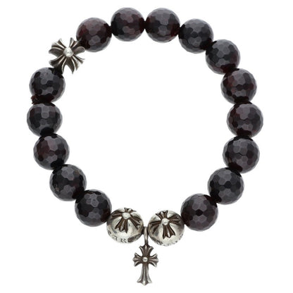 Chrome Hearts 10mm Bead Bracelet Brown/Silver