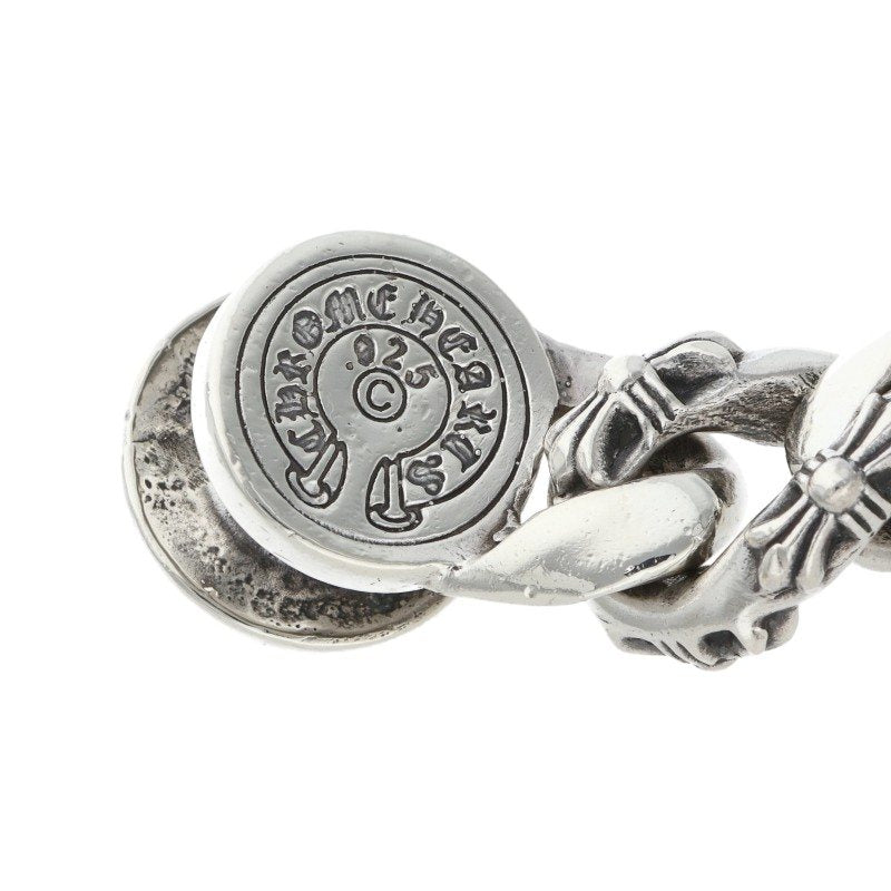 Chrome Hearts 925 Silver Fancy Link Bracelet Size 13LINK