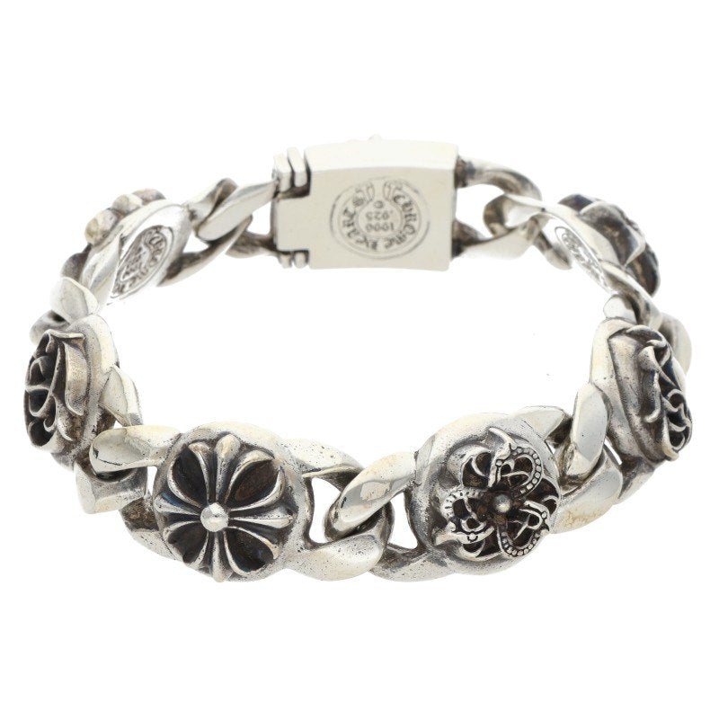 Chrome Hearts Multi Link 925 Silver Bracelet Size 6LINK