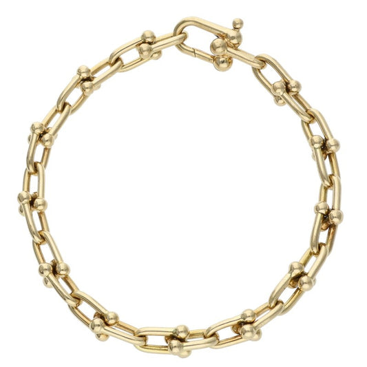 TIFFANY&Co. HardWear 18K Yellow Gold Link Bracelet Size M