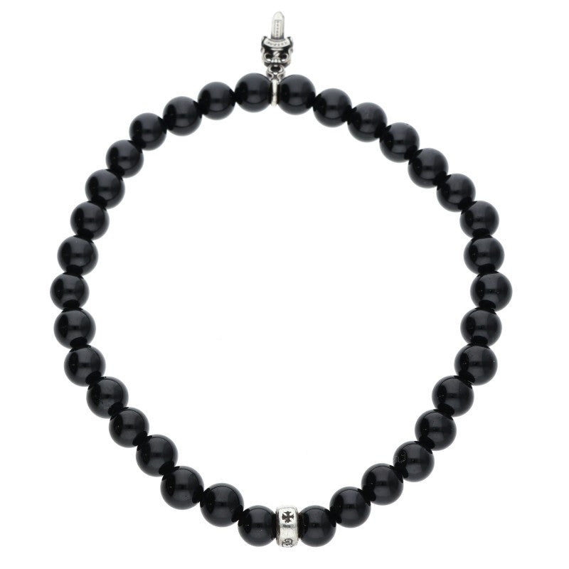 Chrome Hearts 6mm Bead Stack Dagger Bracelet