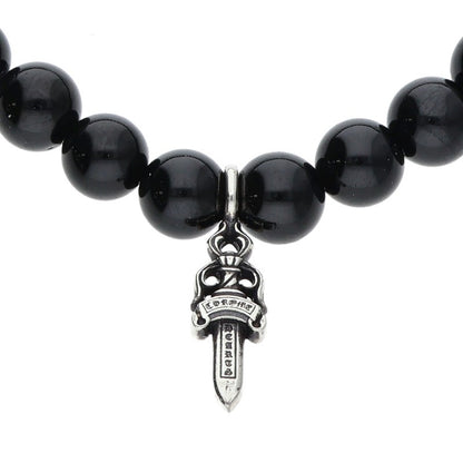 Chrome Hearts 6mm Bead Stack Dagger Bracelet