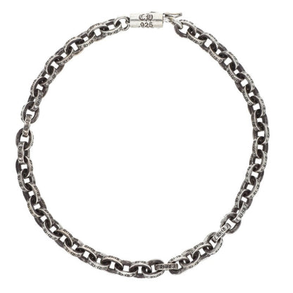 Chrome Hearts Paper Chain Silver Bracelet Size 8 Inch