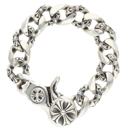 Chrome Hearts FNCY CHN LNK Fancy Silver Bracelet Size 13LINK