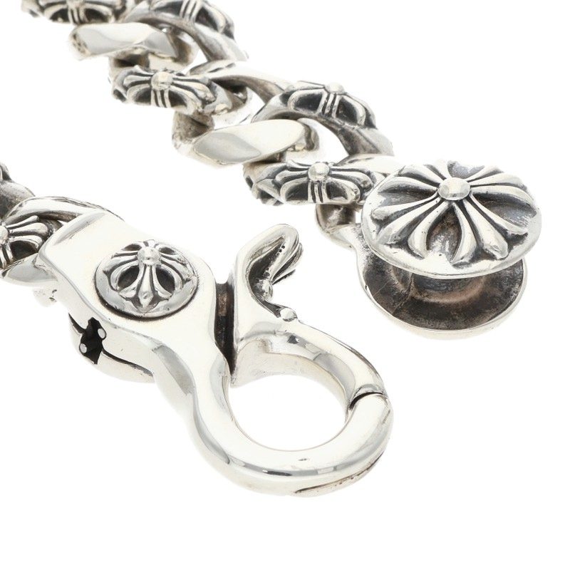 Chrome Hearts FNCY CHN LNK Fancy Silver Bracelet Size 13LINK