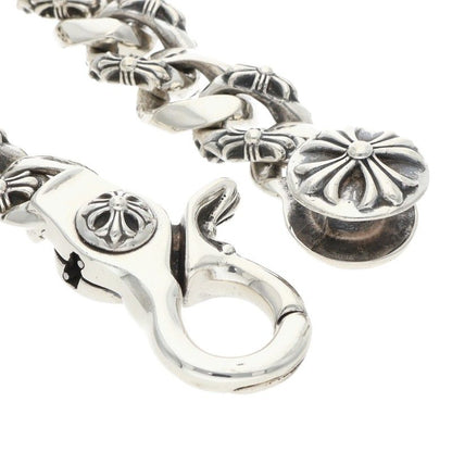 Chrome Hearts FNCY CHN LNK Fancy Silver Bracelet Size 13LINK