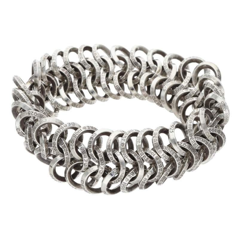 Chrome Hearts DBL MESH LOW #2 B RING Silver Bracelet