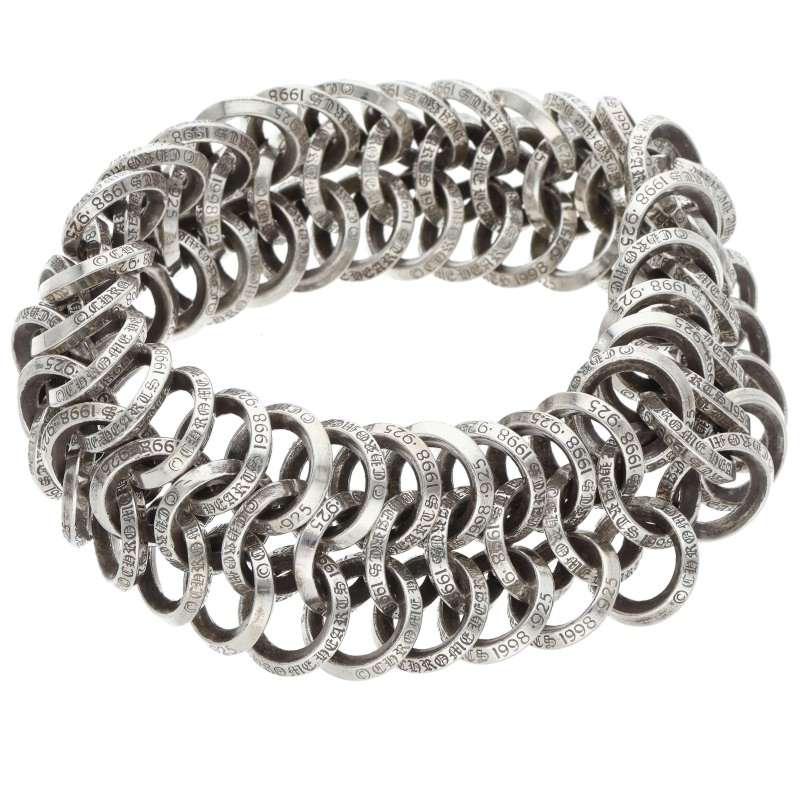 Chrome Hearts DBL MESH LOW #2 B RING Silver Bracelet