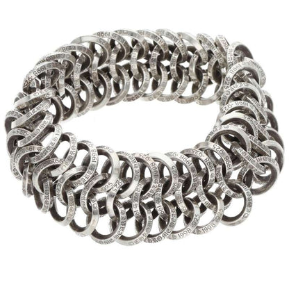 Chrome Hearts DBL MESH LOW #2 B RING Silver Bracelet